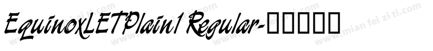 EquinoxLETPlain1 Regular字体转换